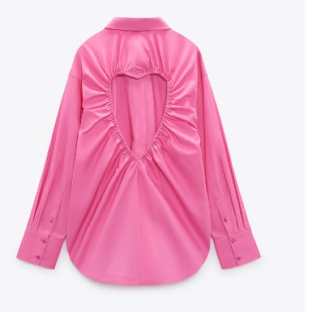 Zara heart poplin shirt- Plus size